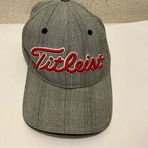 Titleist Plaid Cap with Red Embroidery